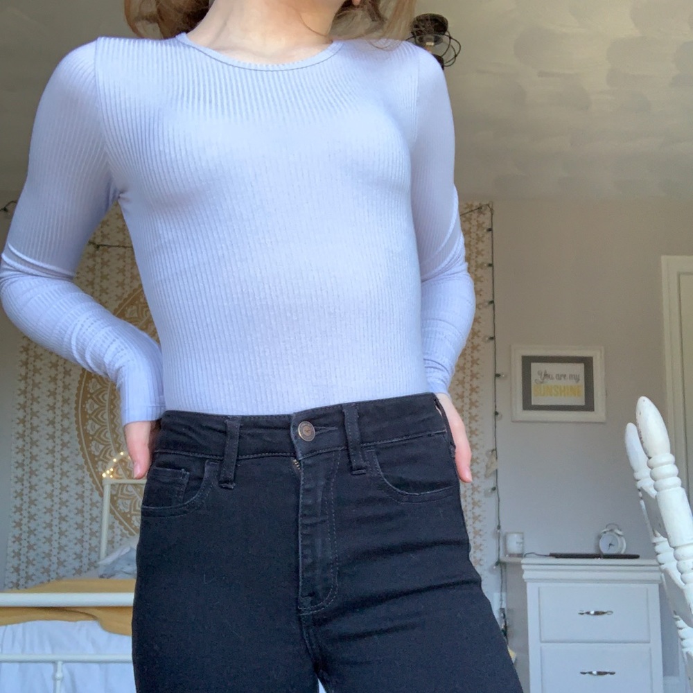 NWOT light blue body suit